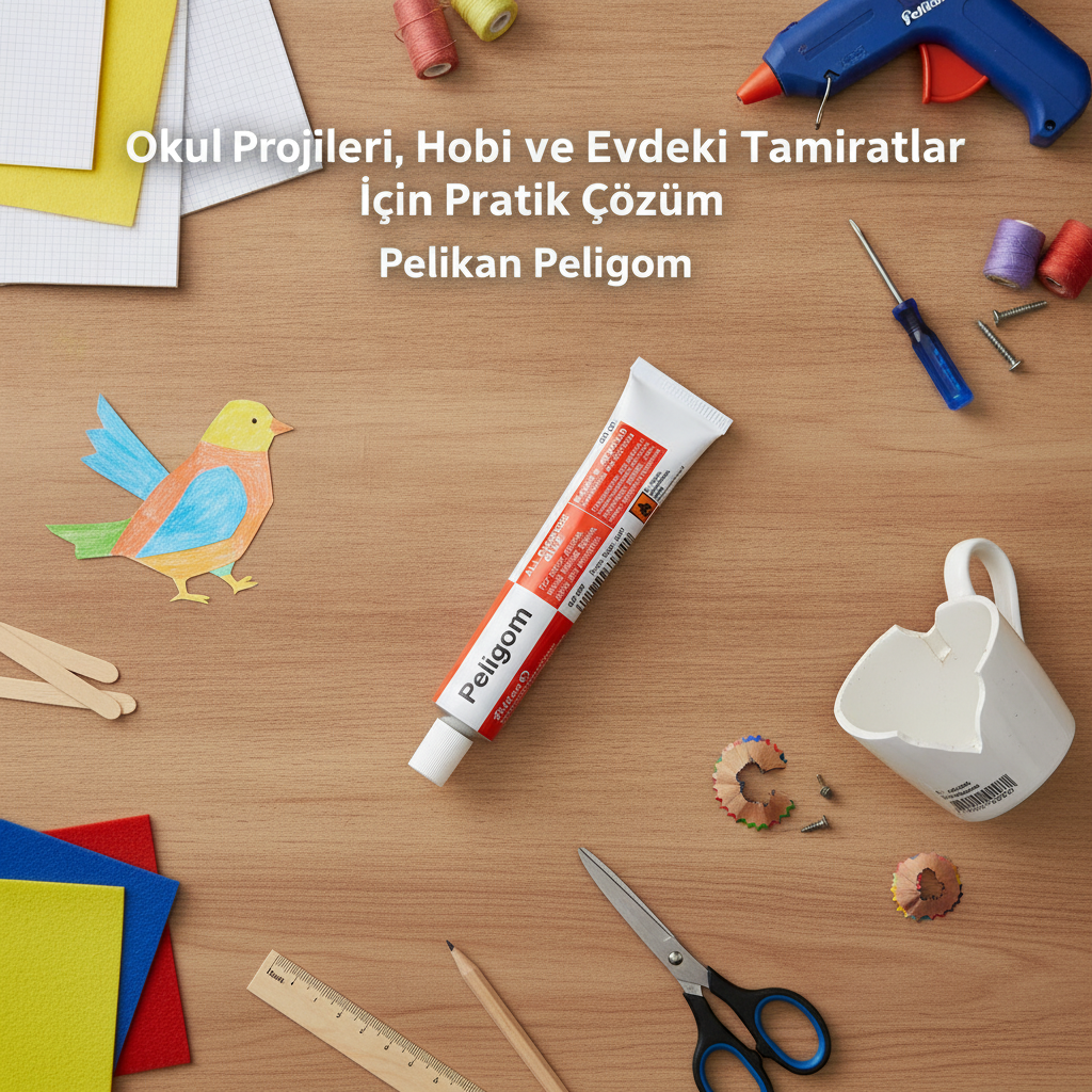 Okul Projeleri, Hobi ve Evdeki Tamiratlar İçin Pratik Çözüm Pelikan Peligom